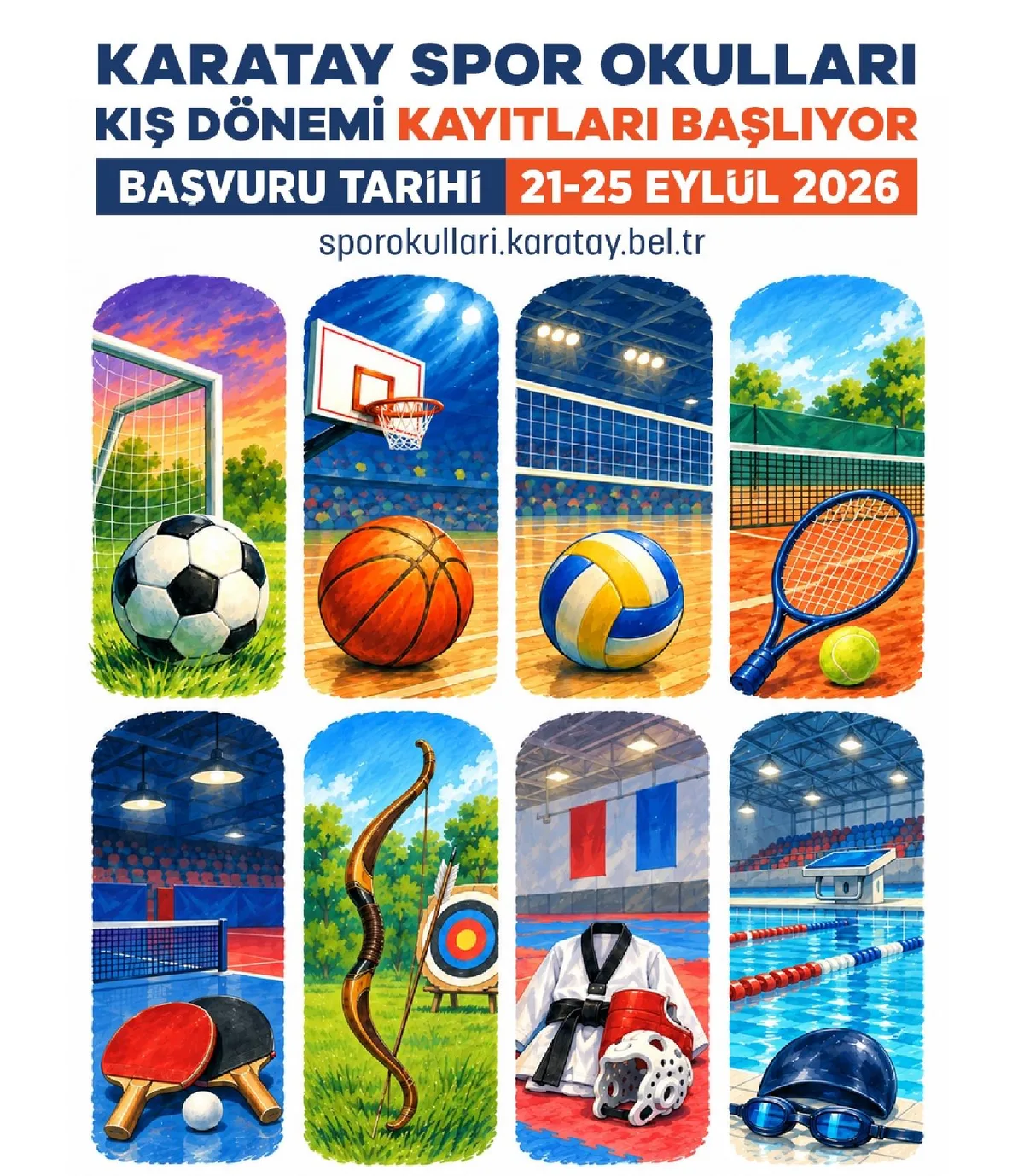 Karatay'da Kış Spor Okulları Kayıtları Başladı