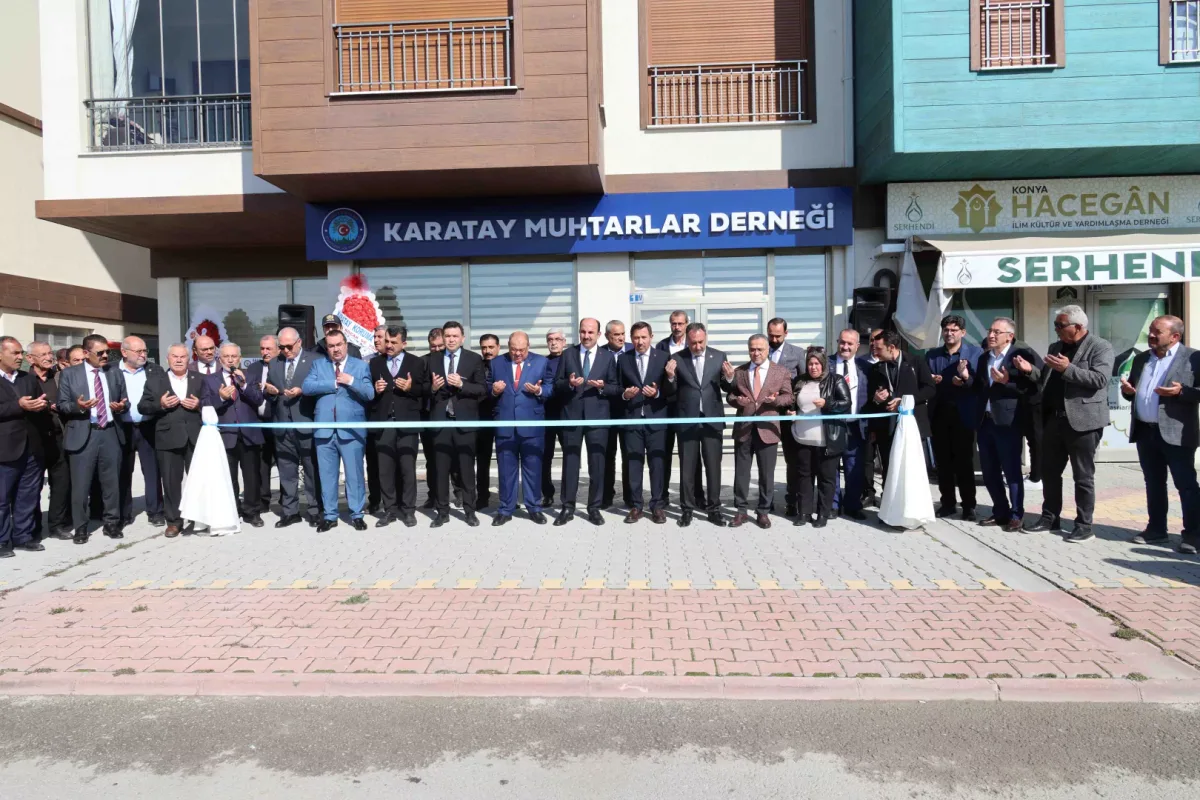 Karatay Muhtarlar Derneği'ne Yeni Hizmet Binası