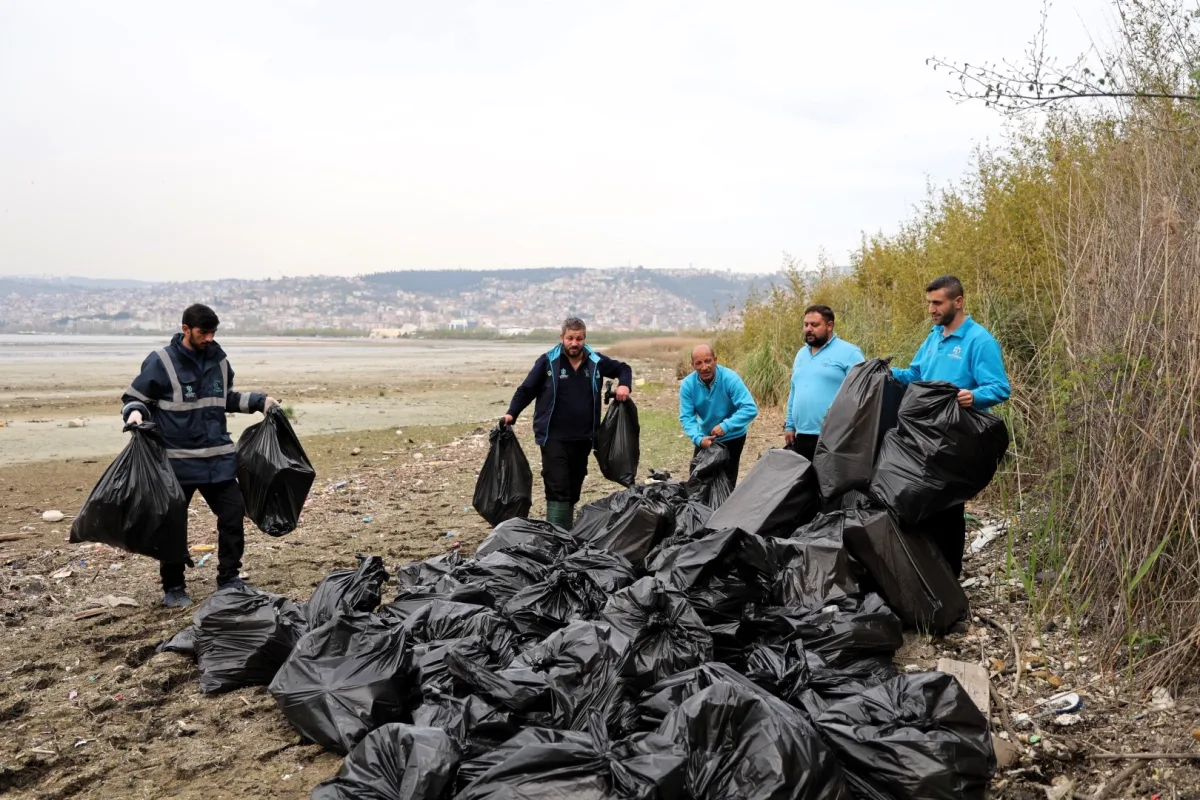 Kocaeli Sahilinde 50 Çöp Torbası Temizlendi