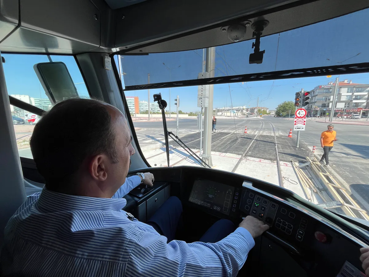 Adliye-Şehir Hastanesi Tramvay Hattı Test Sürüşü Başladı