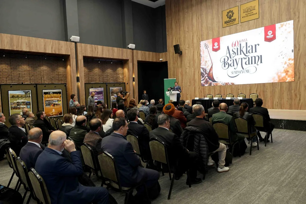 Karatay’da 60. Âşıklar Bayramı Sempozyumu Gerçekleşti