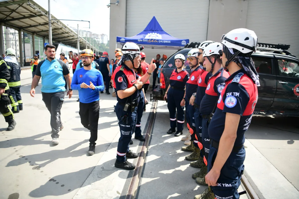 ÇAK-TİM, Gebze'de Tren Tatbikatında 159 Personel Görev Aldı