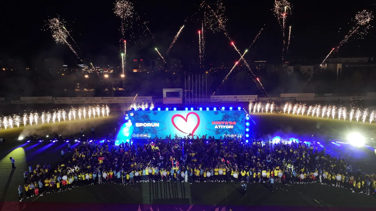 Konya'da 2. Spor Okulları Olimpiyatları coşkuyla başladı
