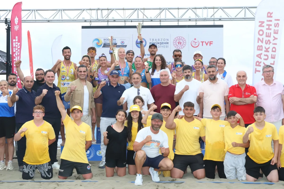 Trabzon'da Plaj Voleybolu Şampiyonları Belli Oldu
