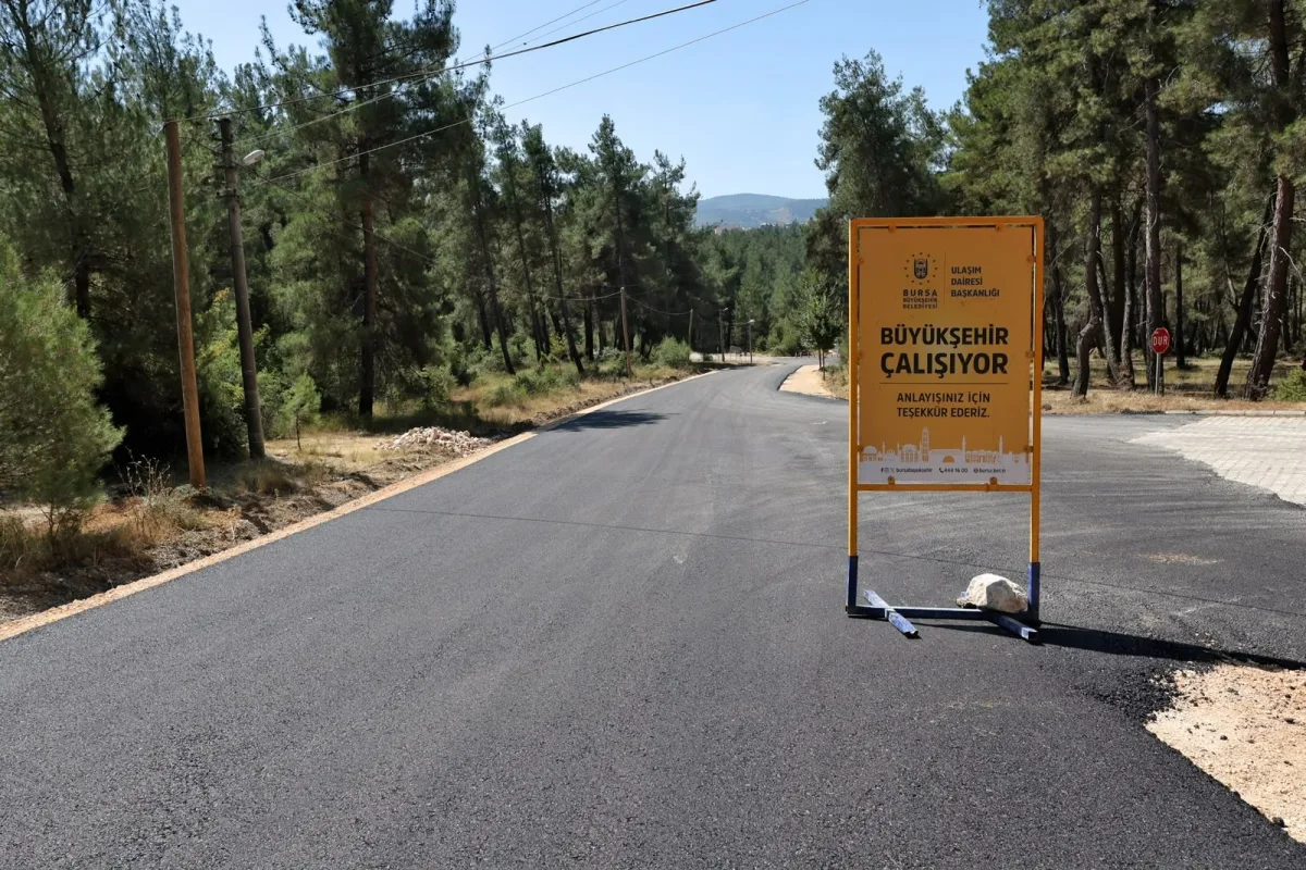 Orhaneli Yolu 1,5 KM Yenilendi