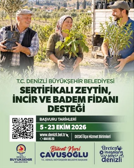 Denizli'de Sertifikalı Fidan Desteği Başladı