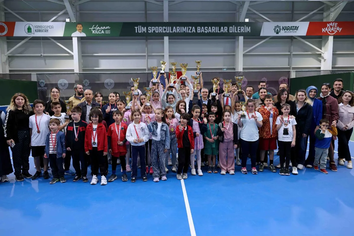 23 NİSAN TENİS TURNUVASI KARATAY'DA TAMAMLANDI