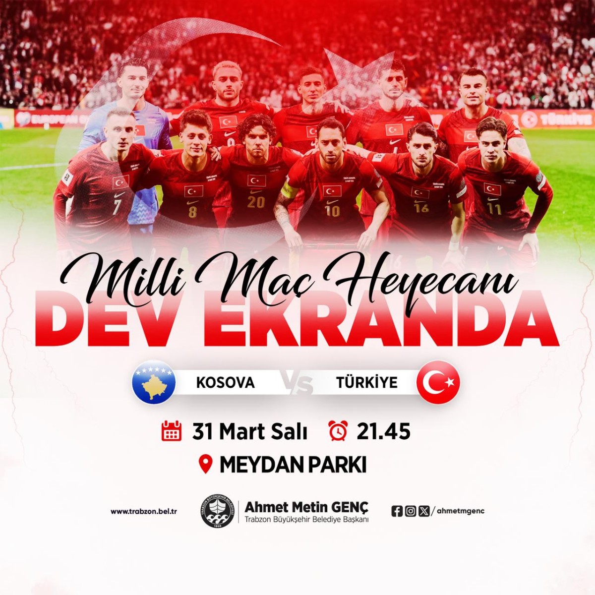 Trabzon'da Milli Takım Heyecanı