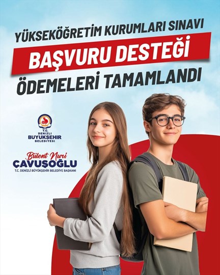 Denizli’de YKS Ücreti Desteği Hesaplara Yatırıldı