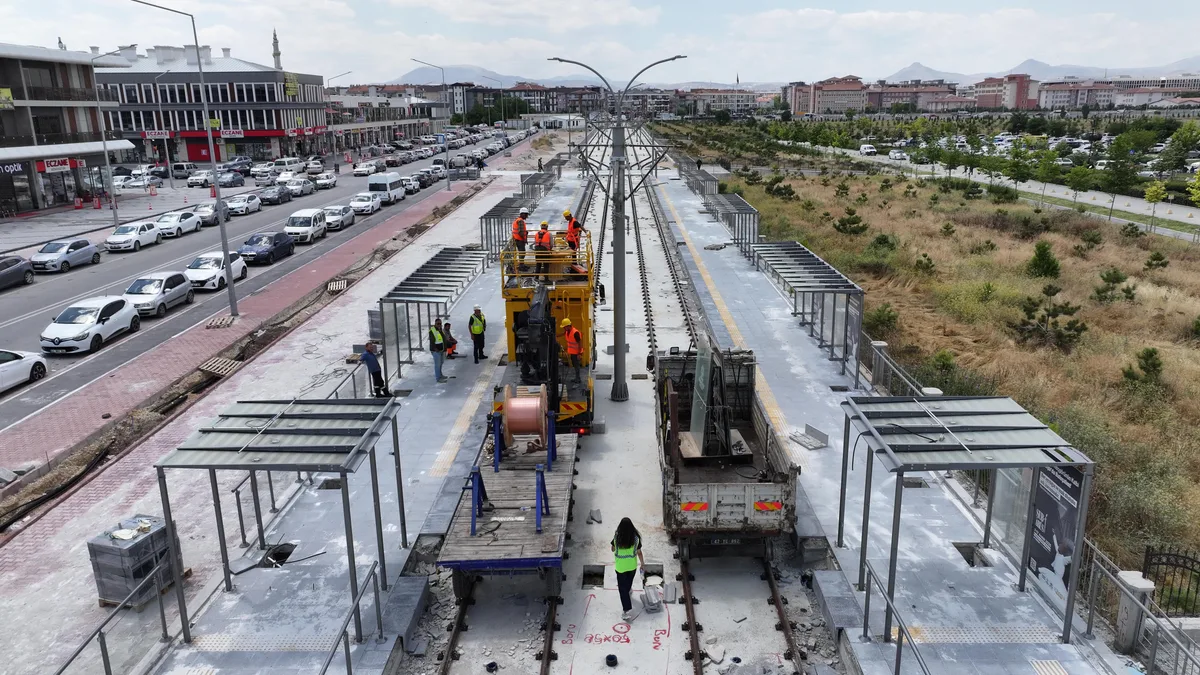 Konya Tramvay Uzatma Hattı Test Sürüşlerine Hazırlanıyor