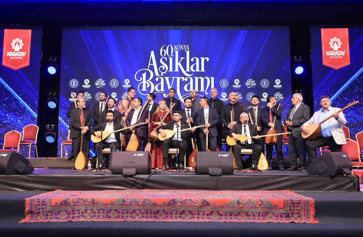 60. Konya Âşıklar Bayramı Muhteşem Finalle Sona Erdi