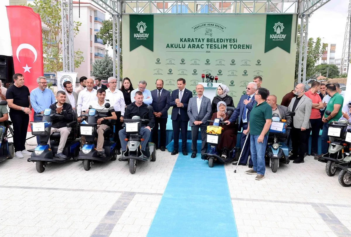 KARATAY’DA 80 AKÜLÜ ARAÇ TESLİM EDİLDİ