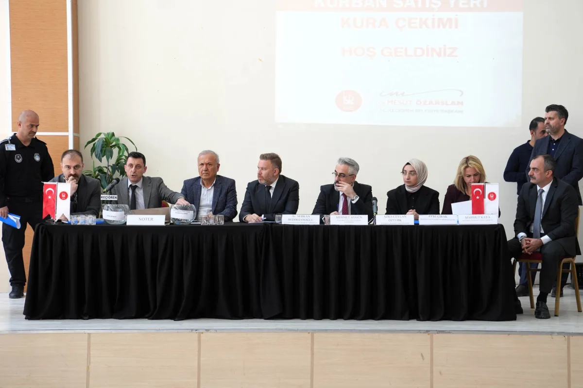 Keçiören'de Kurban Çadırları Canlı Kura ile Belirlendi
