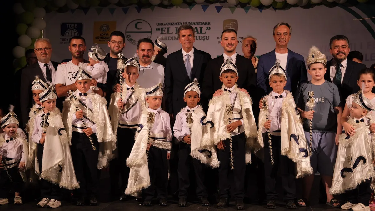 KONYA BÜYÜKŞEHİR BELEDİYESİ KARDEŞ ŞEHİR ÜSKÜP’TE SÜNNET ŞÖLENİ DÜZENLEDİ