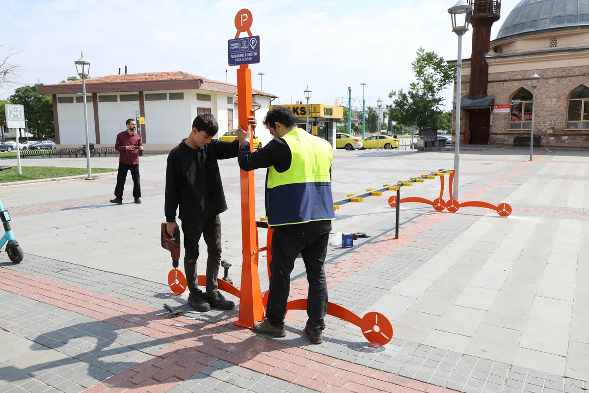 Konya'da E-Skuter Parkları Hayata Geçti