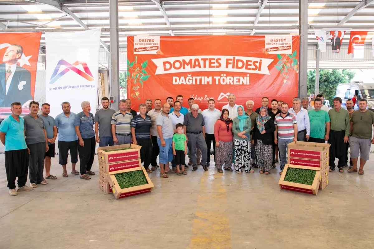 Mersin Büyükşehir’den Erdemli’de Üreticilere Domates Fidesi Desteği