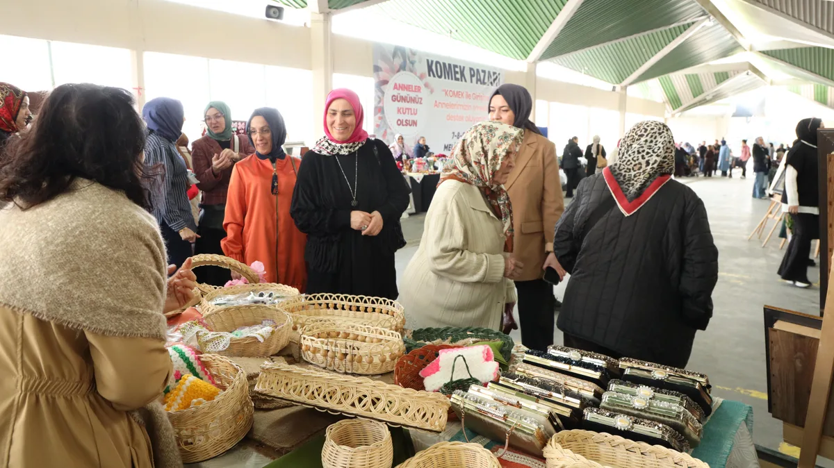 Konya'da 4. KOMEK Pazarı, Anneler Günü'nde kadınları hedefledi