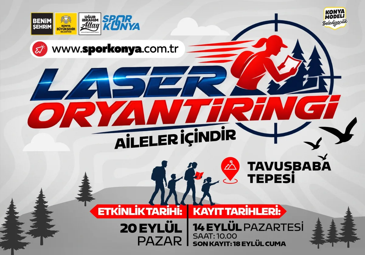 Konya'da Aileler Laser Oryantiringi ile Yarışacak