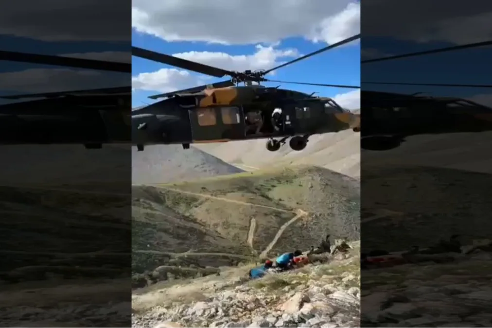 Adıyaman'da Helikopterle Kurtarılan Ağır Yaralı