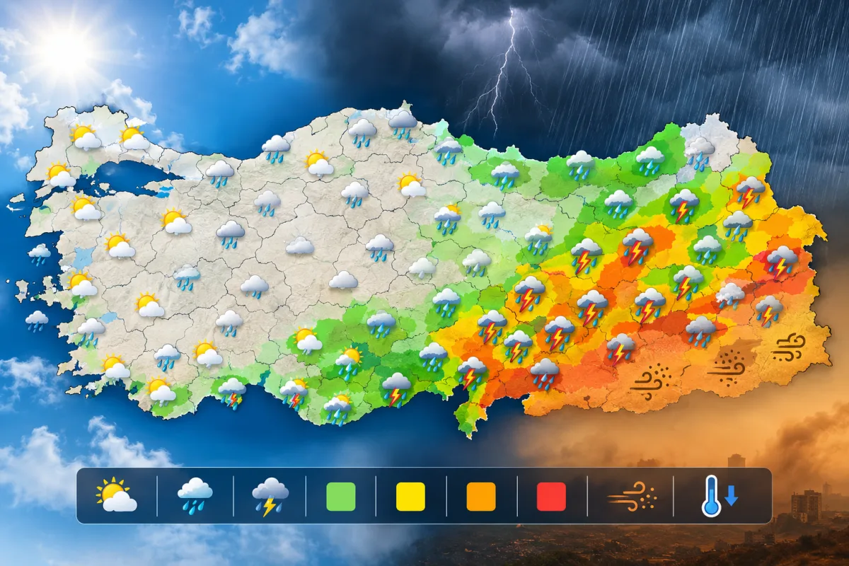 Meteoroloji'den 9 Ekim'de Sis ve Yağış Uyarısı