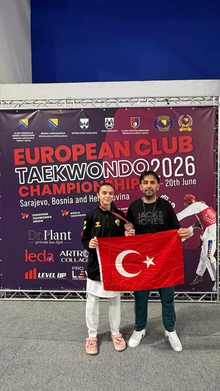 Emine Rana Adıgüzel, Saraybosna’da Avrupa Tekvando’da bronz kazandı
