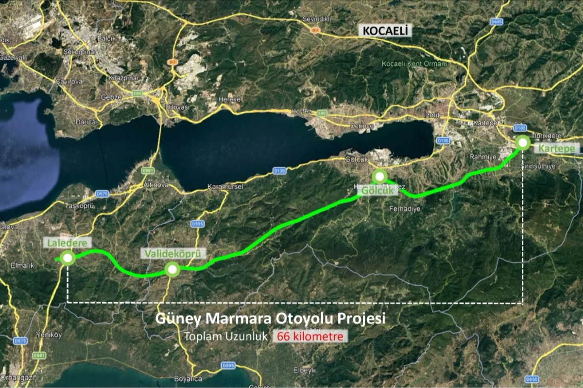 Kocaeli-Yalova Otoyolu Projesinde Kritik Adım