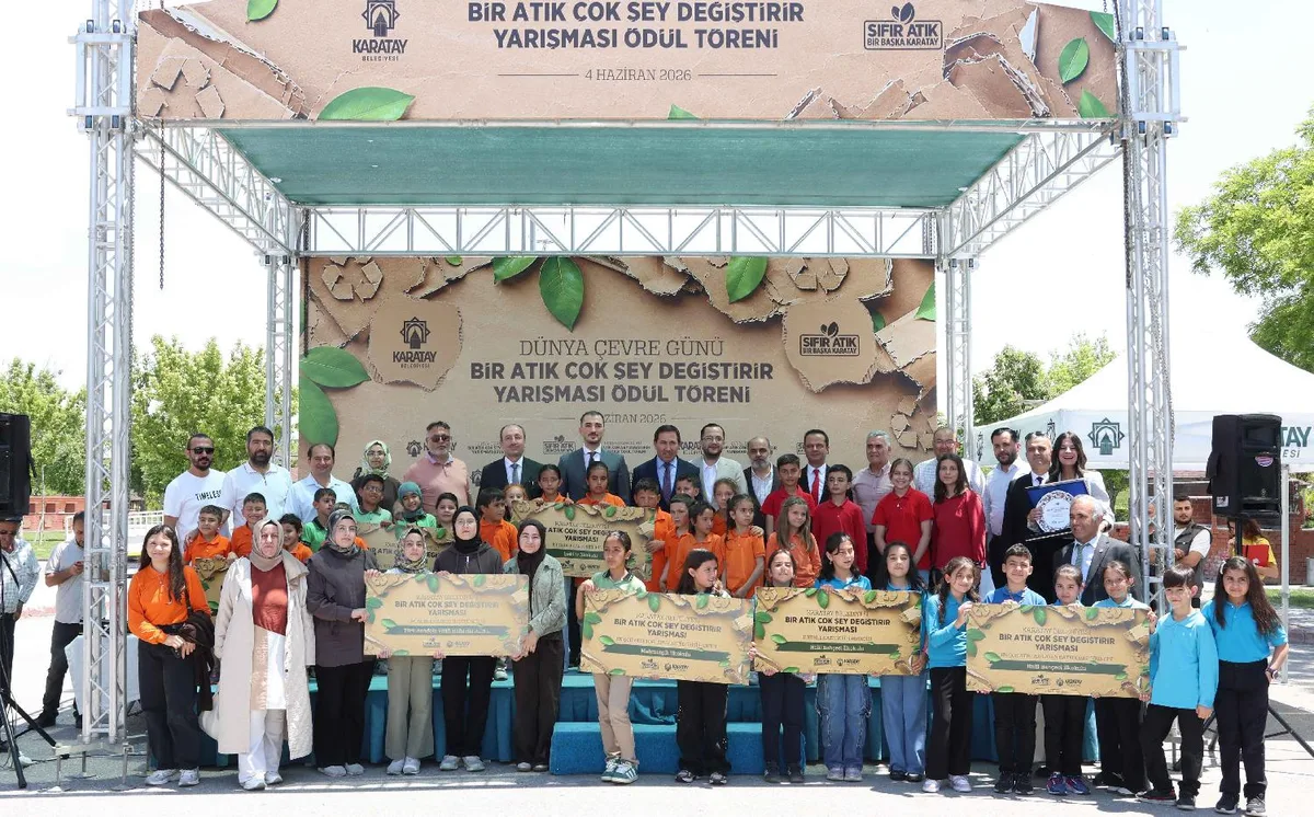 Karatay'da Atık Toplama Yarışması Ödüllendirildi