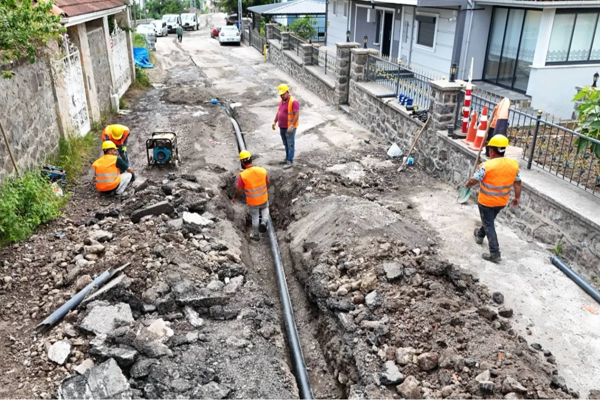 Trabzon - 5.200 metre içme hatı çalışmaları başladı