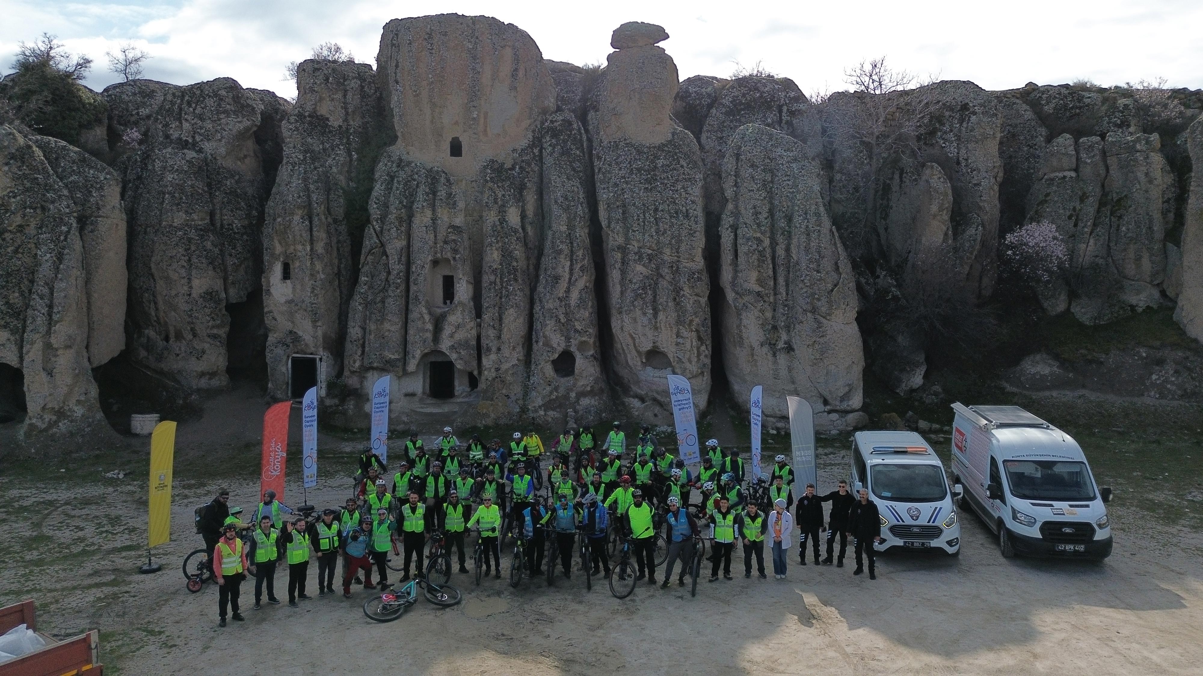 AVRUPA BİSİKLET BAŞKENTİ KONYA’DA PEDALLAR TARİHE VE DOĞAYA DÖNDÜ