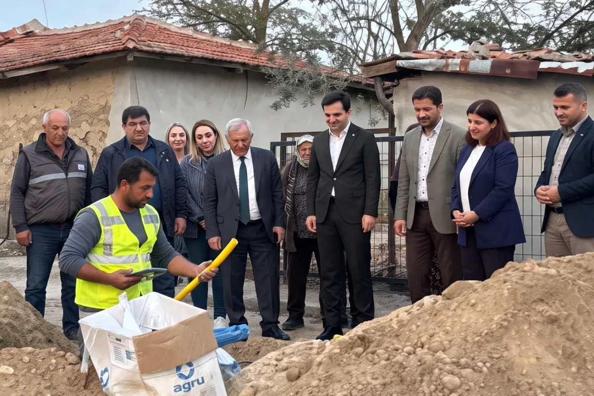 İpsala'da doğalgaz hayali gerçek oluyor: İbriktepe'de çalışmalar son aşamada