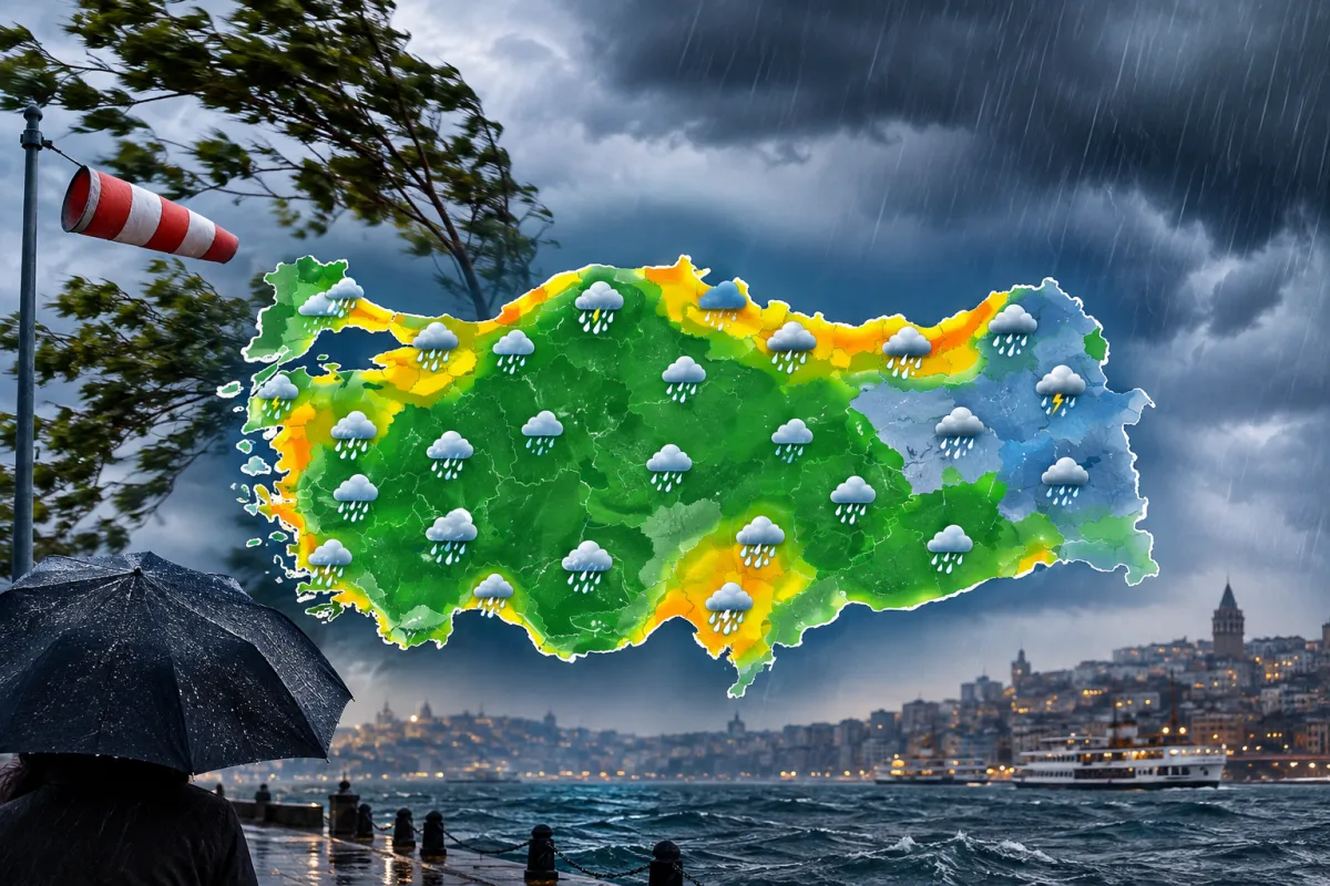 Meteoroloji Uyardı: Marmara ve Karadeniz’de Fırtına, Sağanak Yağışlar Bekleniyor