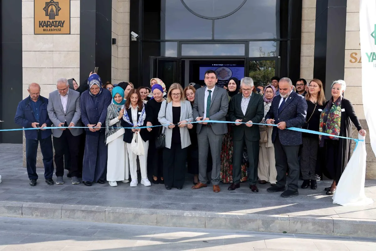 KARATAY'DA TEZHİP SERGİSİ AÇILDI