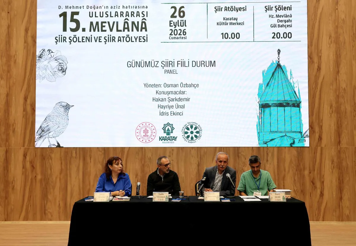 ULUSLARARASI 15. MEVLÂNÂ ŞİİR ŞÖLENİ, ŞİİR ATÖLYELERİ İLE BAŞLADI