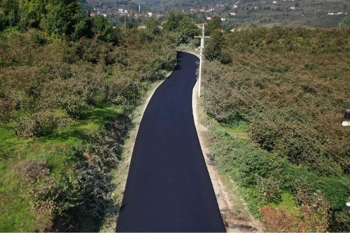 Ordu'da 5 km'lik sıcak asfalt çalışması tamamlandı