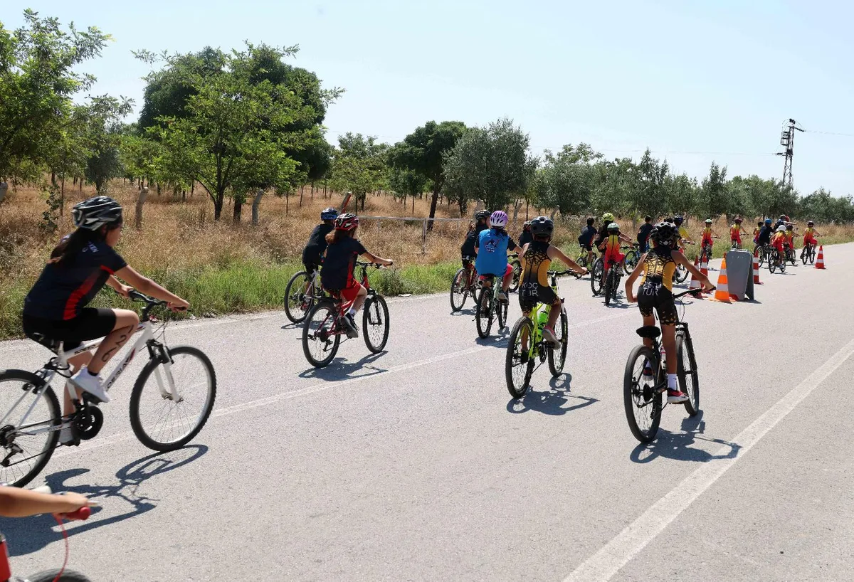 Karatay'da duatlon heyecanı: 5 il yarıştı